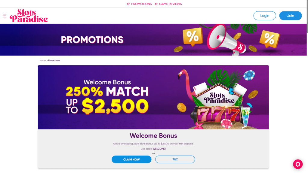 Slots Paradise Casino Review